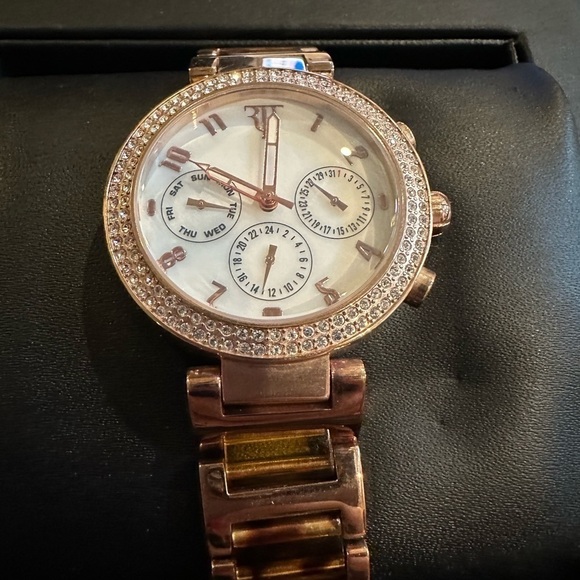 Randy Jackson Timepieces Sport Watch - gold and tortoiseshell band - Picture 2 of 8